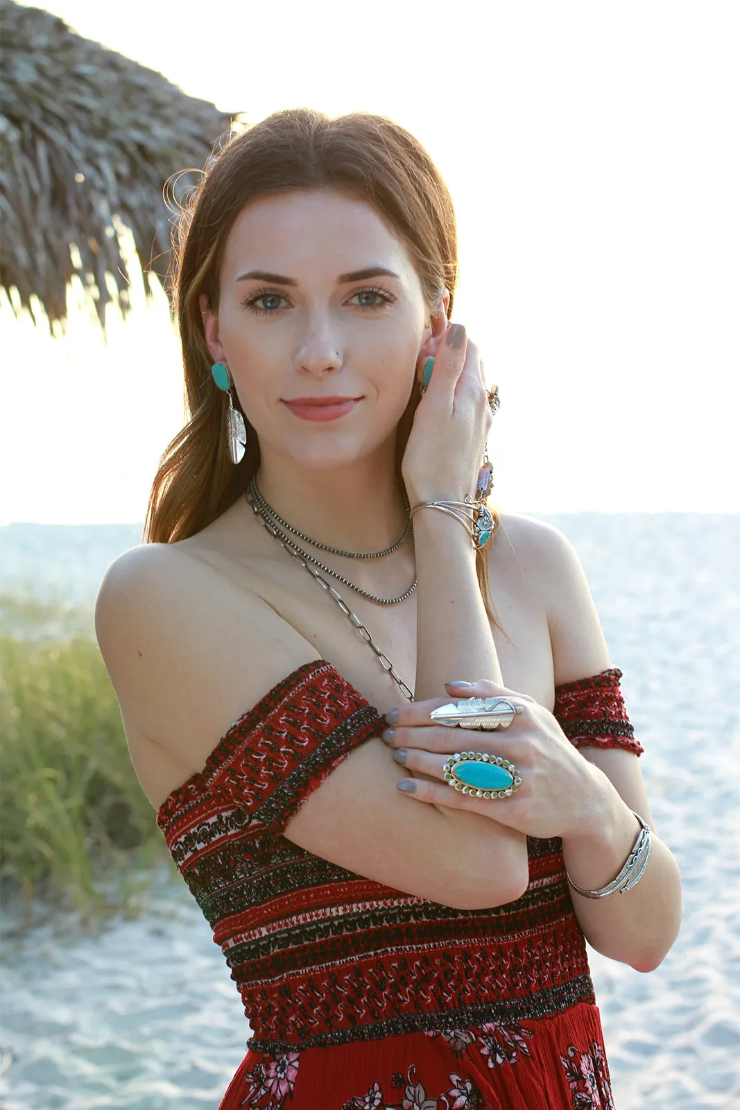 Emerson Delgarito Oval Turquoise Ring (Size 6)