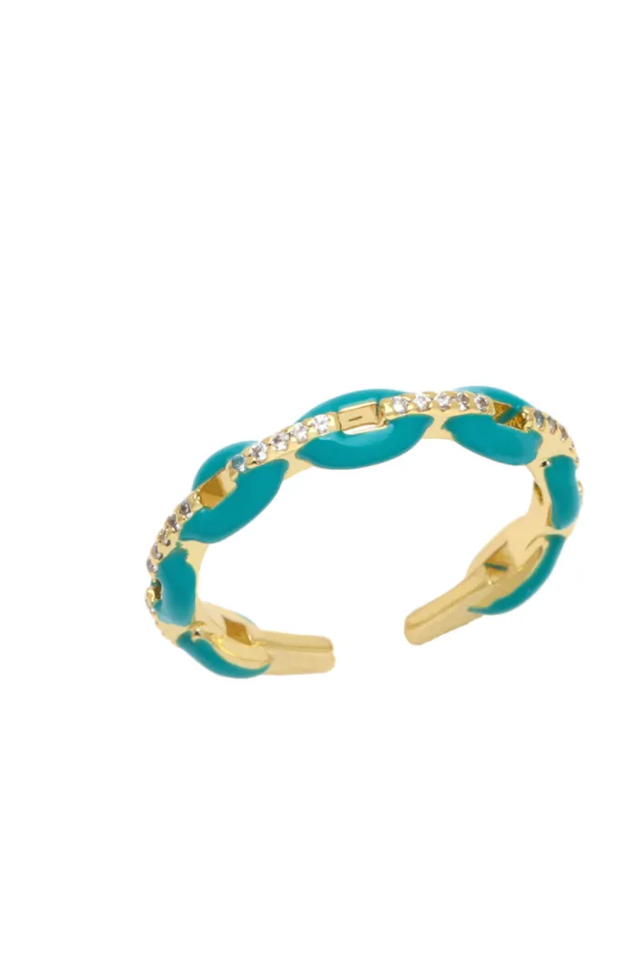 Enamel Link Rings