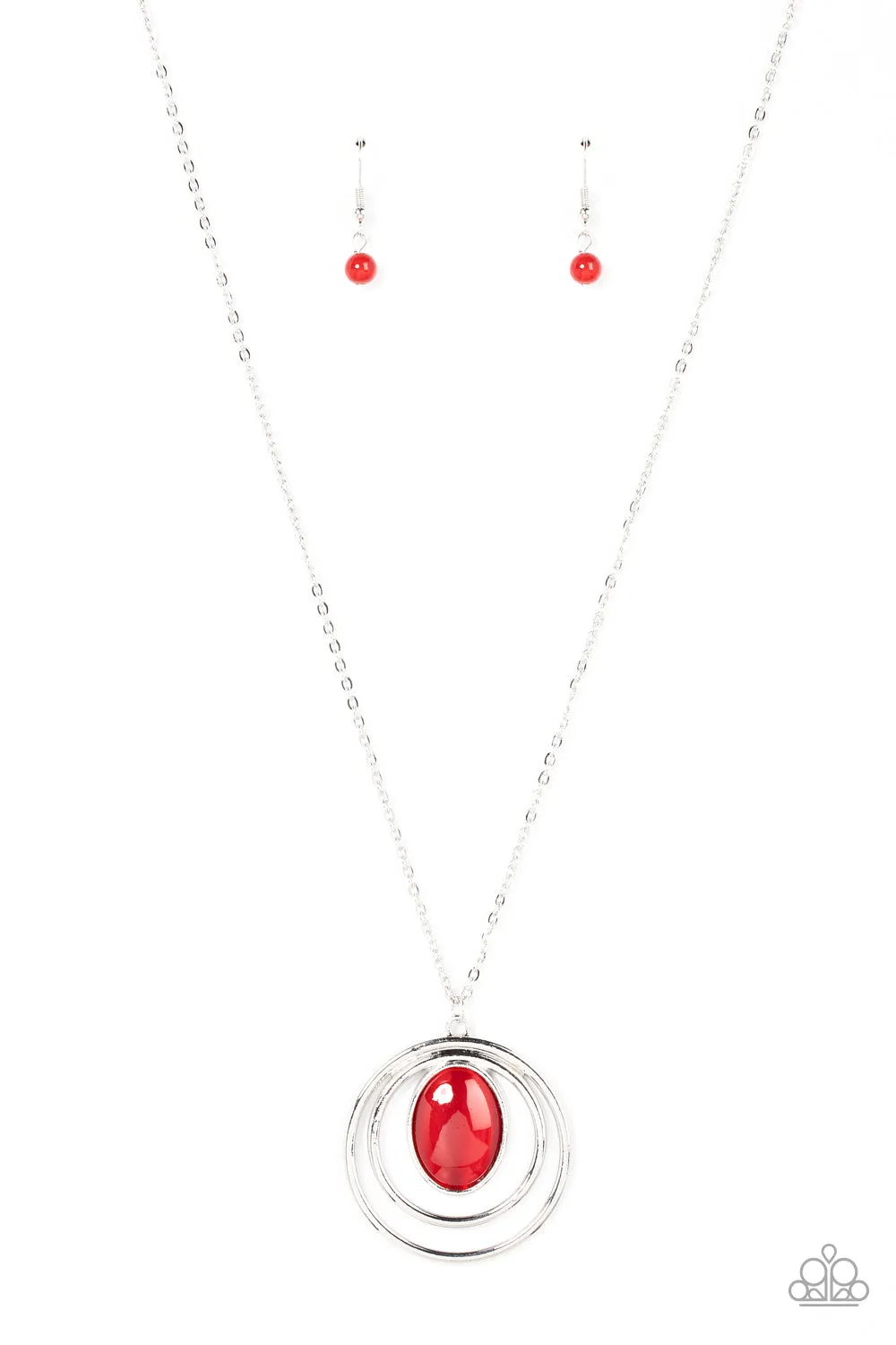 Epicenter of Elegance - Red Necklace - Paparazzi Accessories