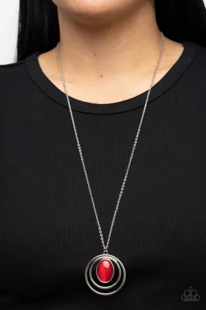 Epicenter of Elegance - Red Necklace - Paparazzi Accessories