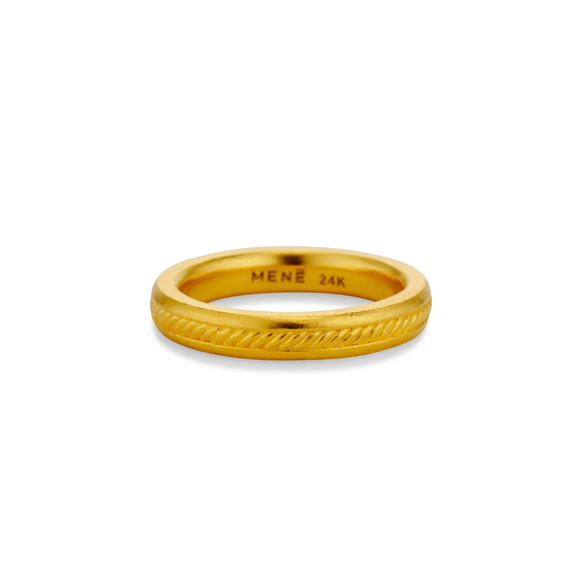Etched Rope Ring