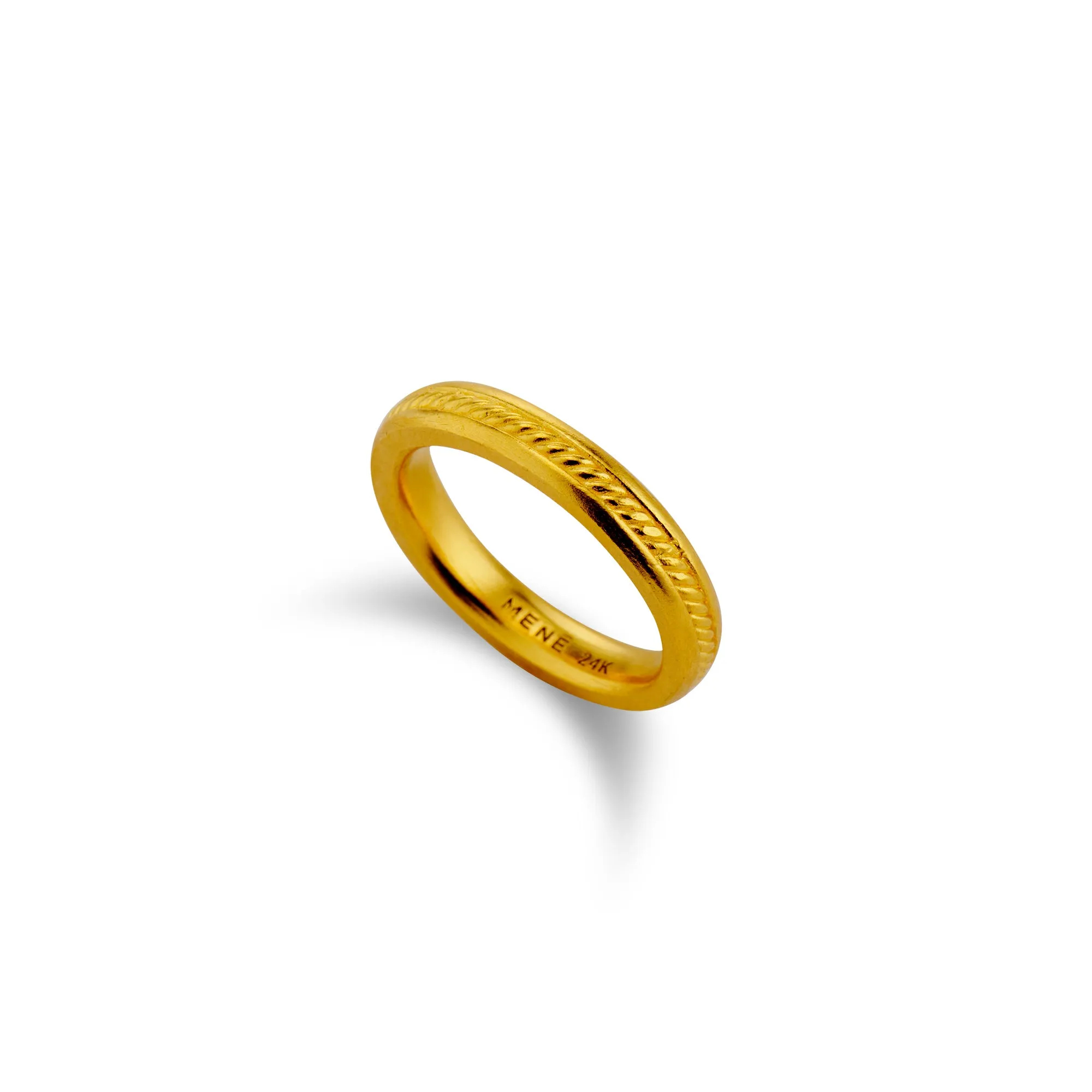 Etched Rope Ring