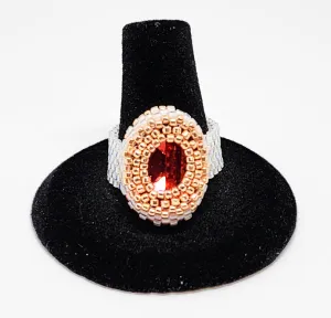 Eyelet Oval Bezel Ring (special order - sold out)