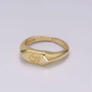 F*** Off Adjustable Ring