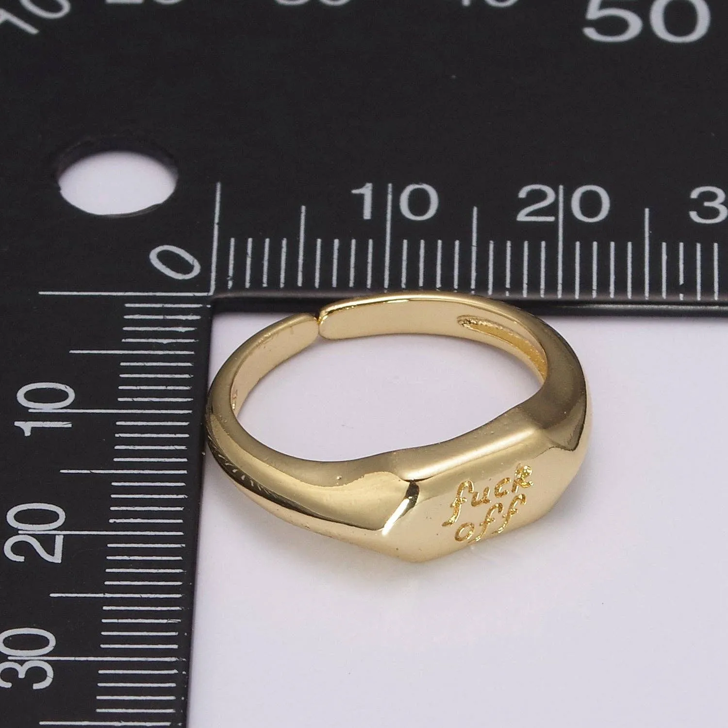 F*** Off Adjustable Ring
