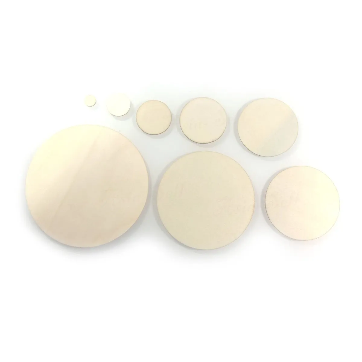 Flat Circles Wooden Crafts For DIY Scrapbook Natural Wooden Ornaments Handicraft 10/20/30/40/50/60/80/100mm