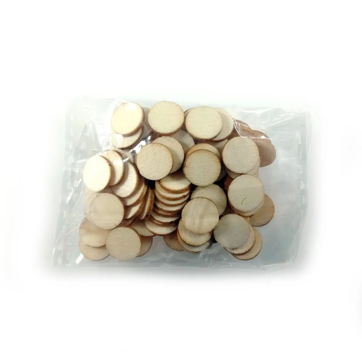 Flat Circles Wooden Crafts For DIY Scrapbook Natural Wooden Ornaments Handicraft 10/20/30/40/50/60/80/100mm