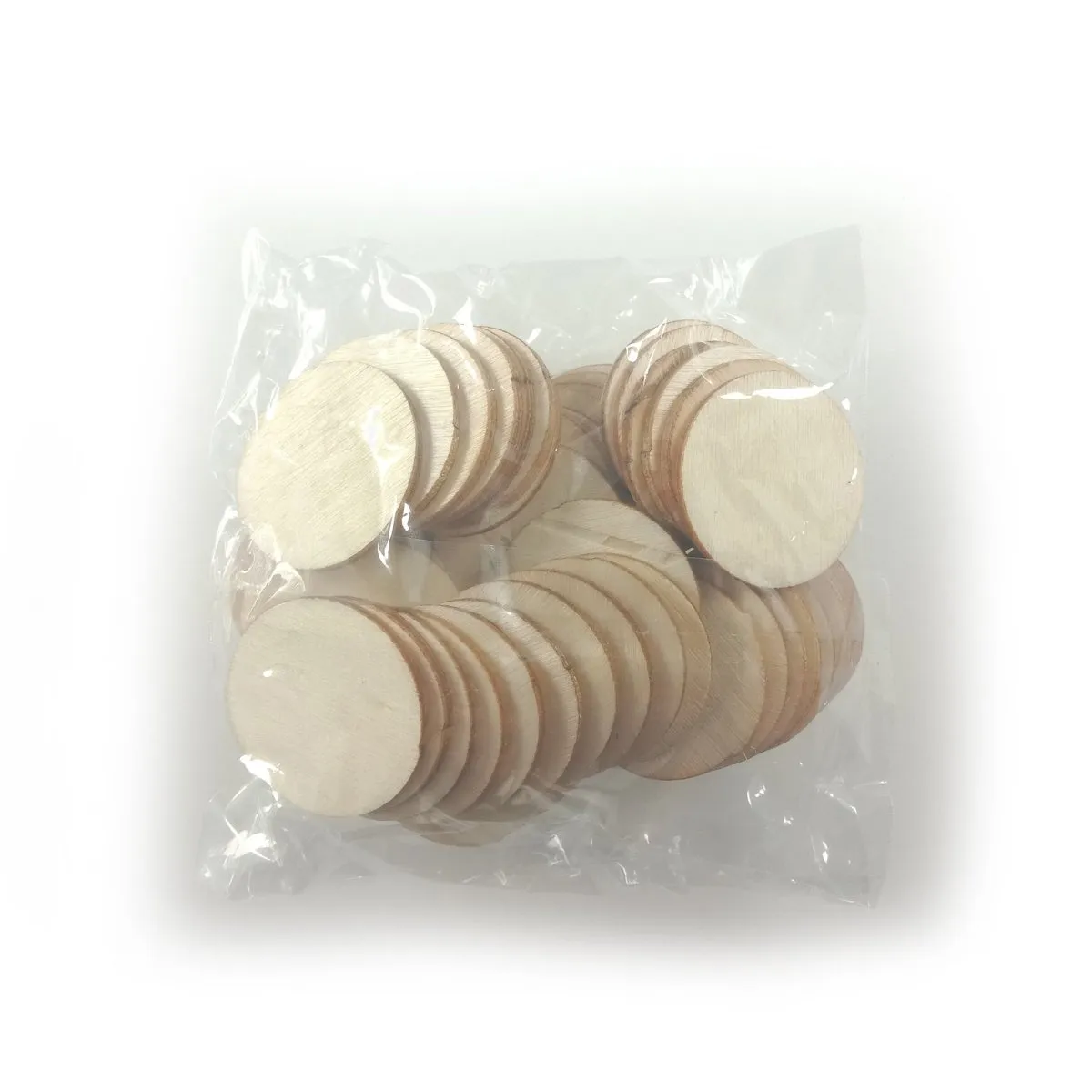 Flat Circles Wooden Crafts For DIY Scrapbook Natural Wooden Ornaments Handicraft 10/20/30/40/50/60/80/100mm
