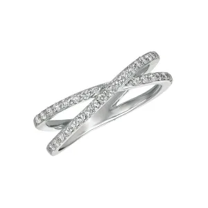 ‘FLAT X’ DIAMOND RING 14K GOLD (0.4 CTW)