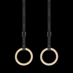 FLYER - 2x Self Anchoring Wooden Rings