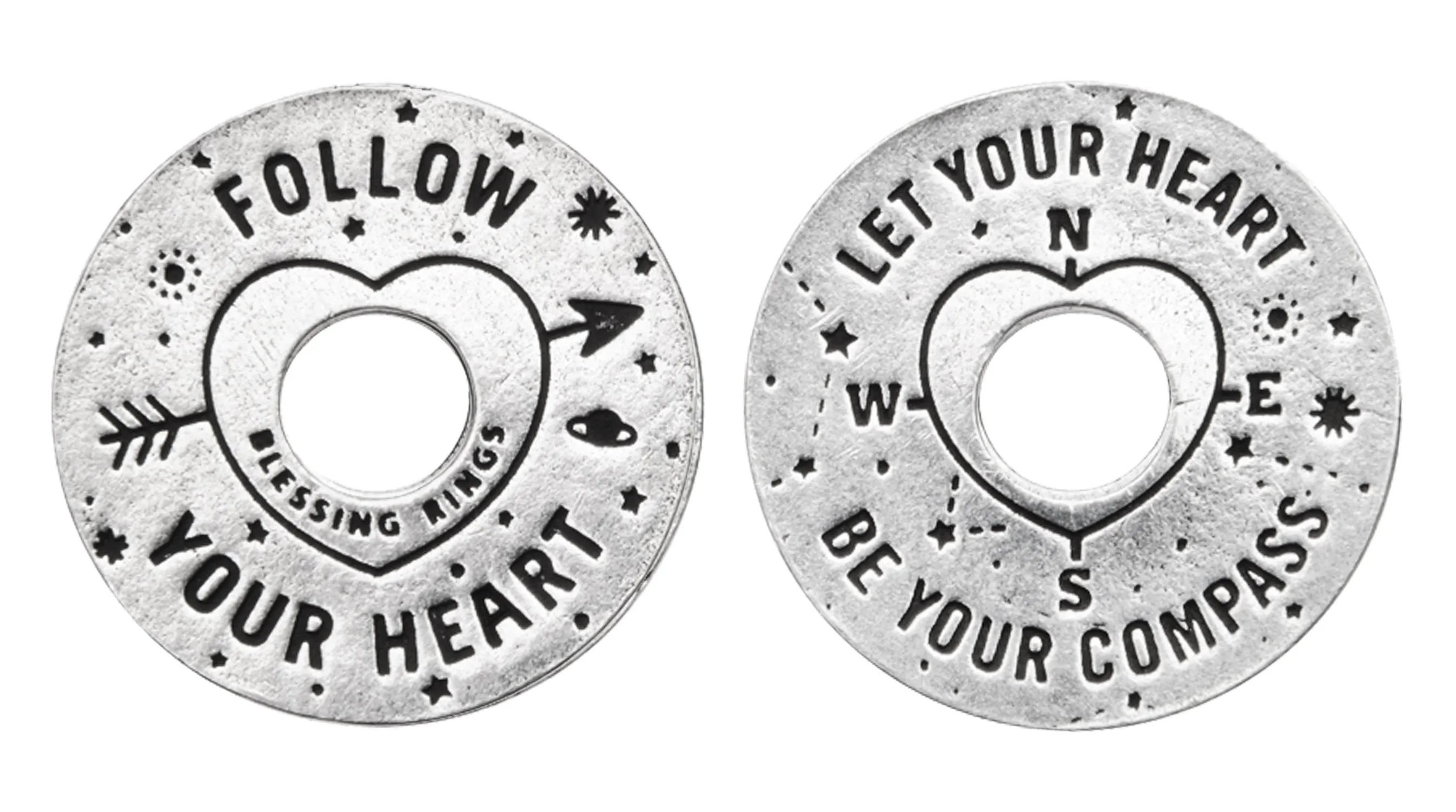 Follow Your Heart Blessing Ring Charm