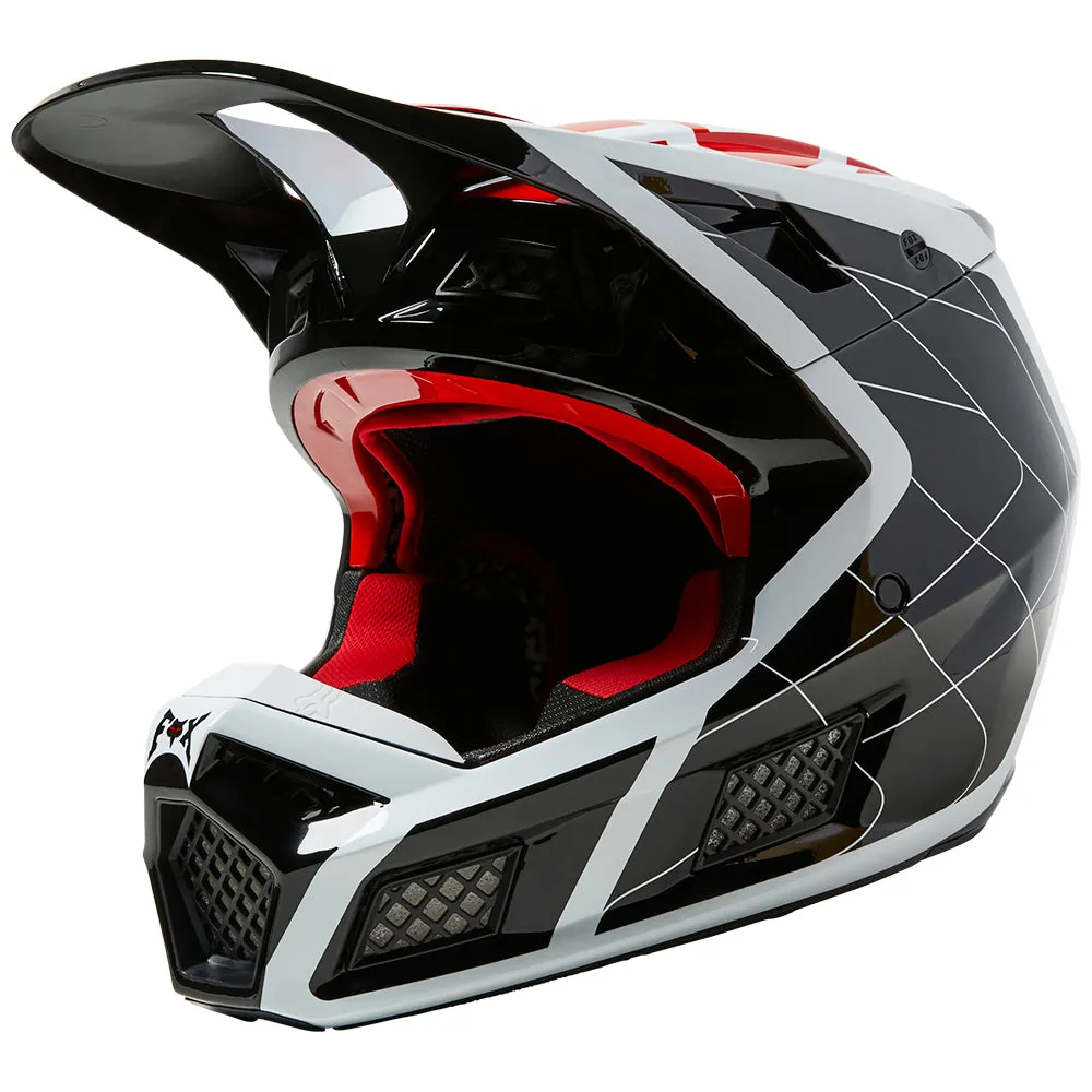 FOX V3 RS CELZ HELMET ECE [RED/BLACK/WHITE]
