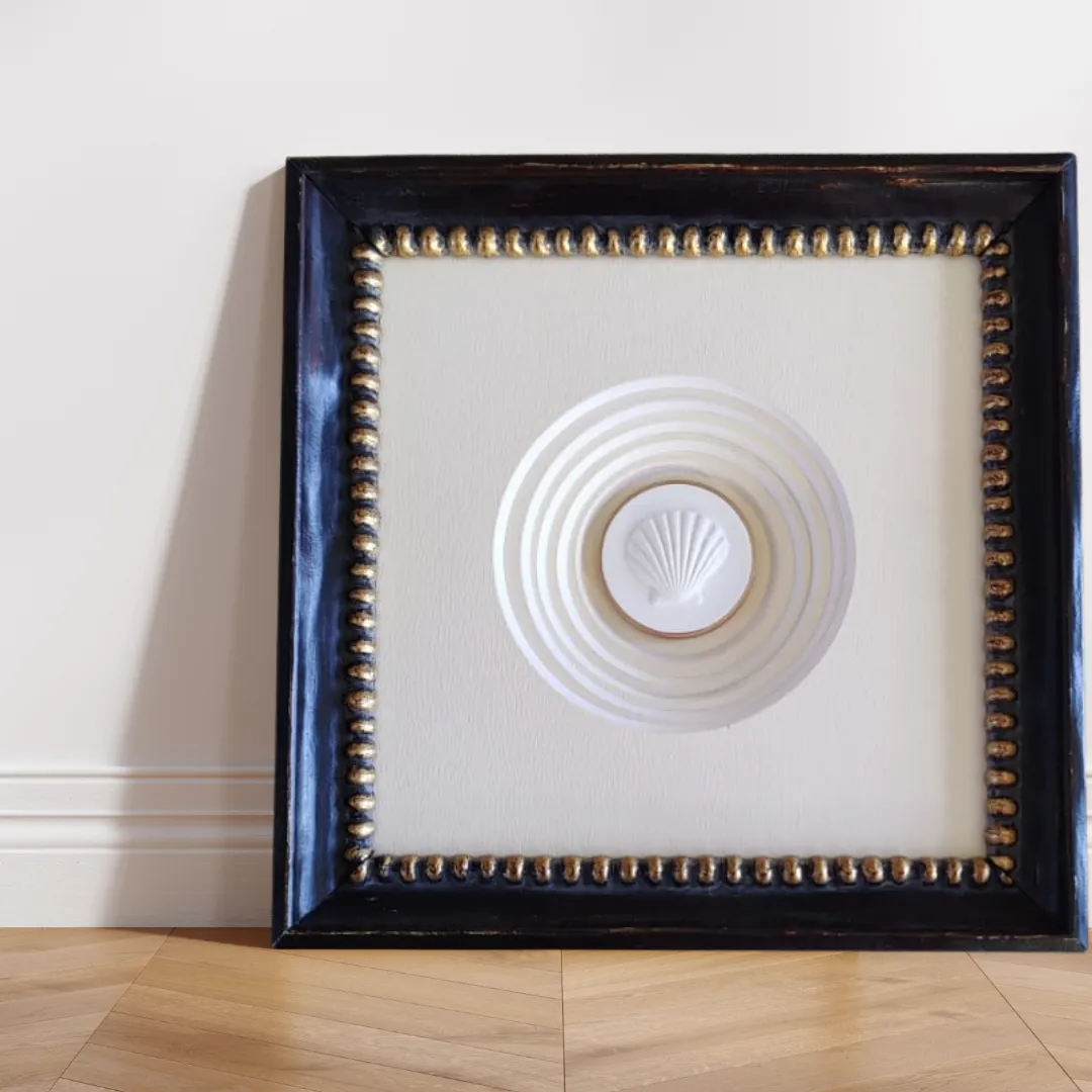 Framed Shell Intaglio – Coastal Sophistication