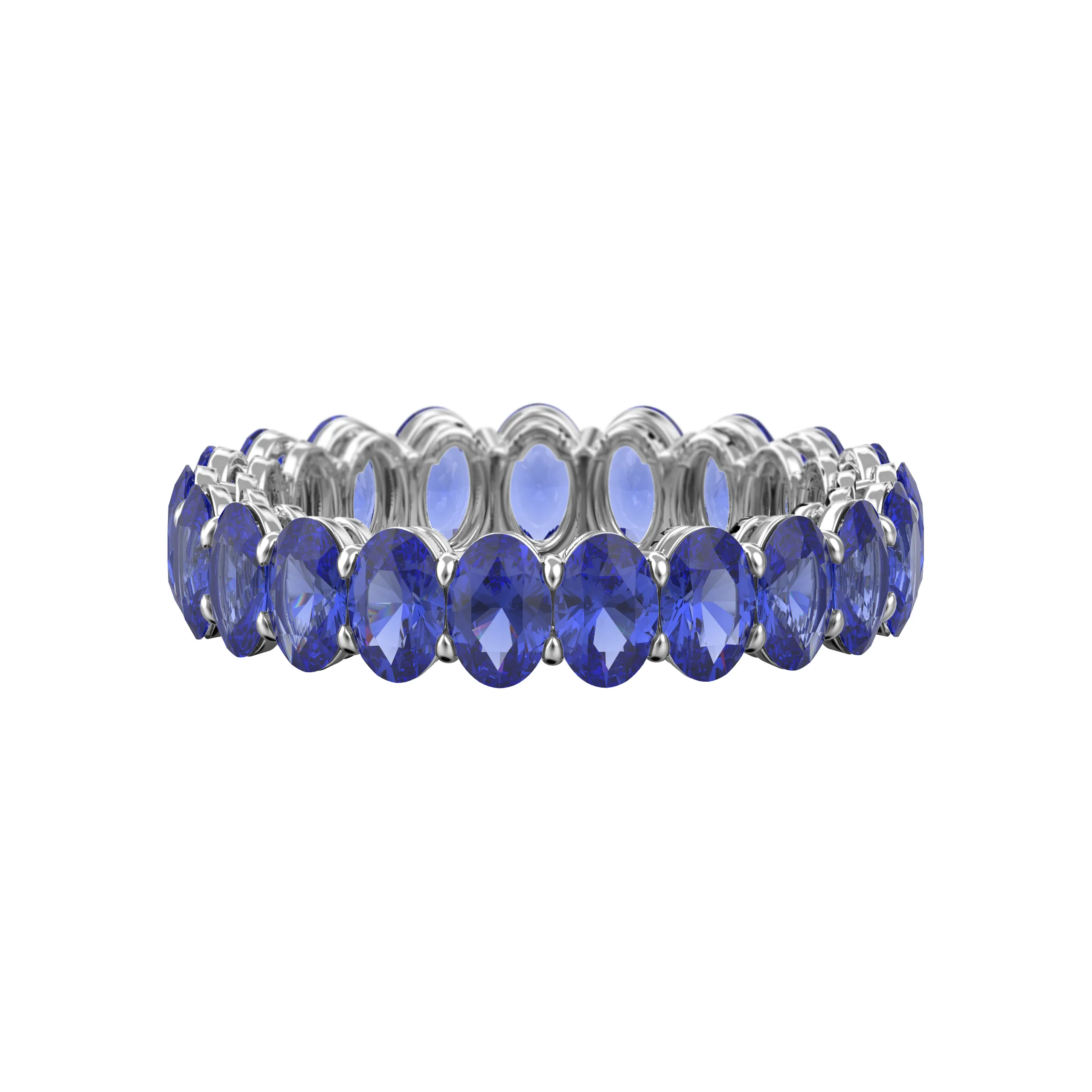 Gemstone Oval Band