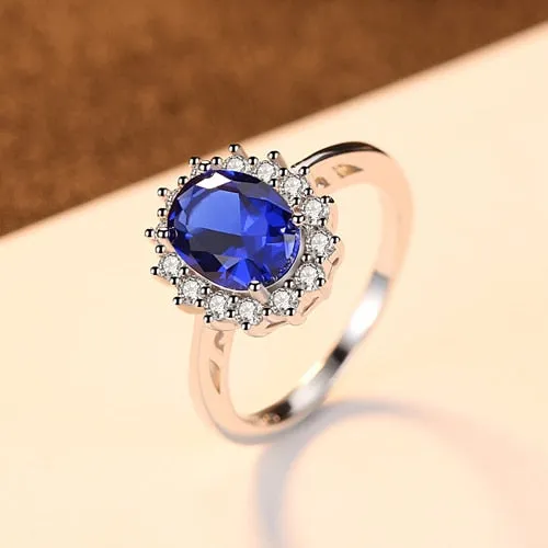 Gemstone Rings Sapphire Blue Wedding