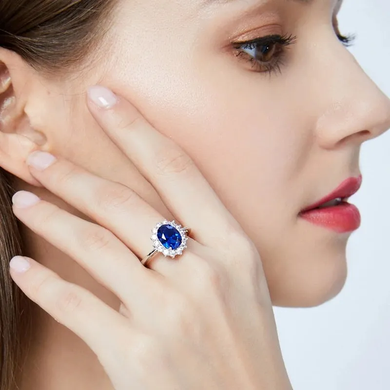 Gemstone Rings Sapphire Blue Wedding