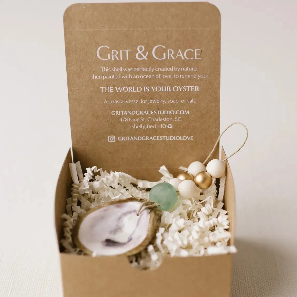 Gilded Oyster Shell Napkin Ring