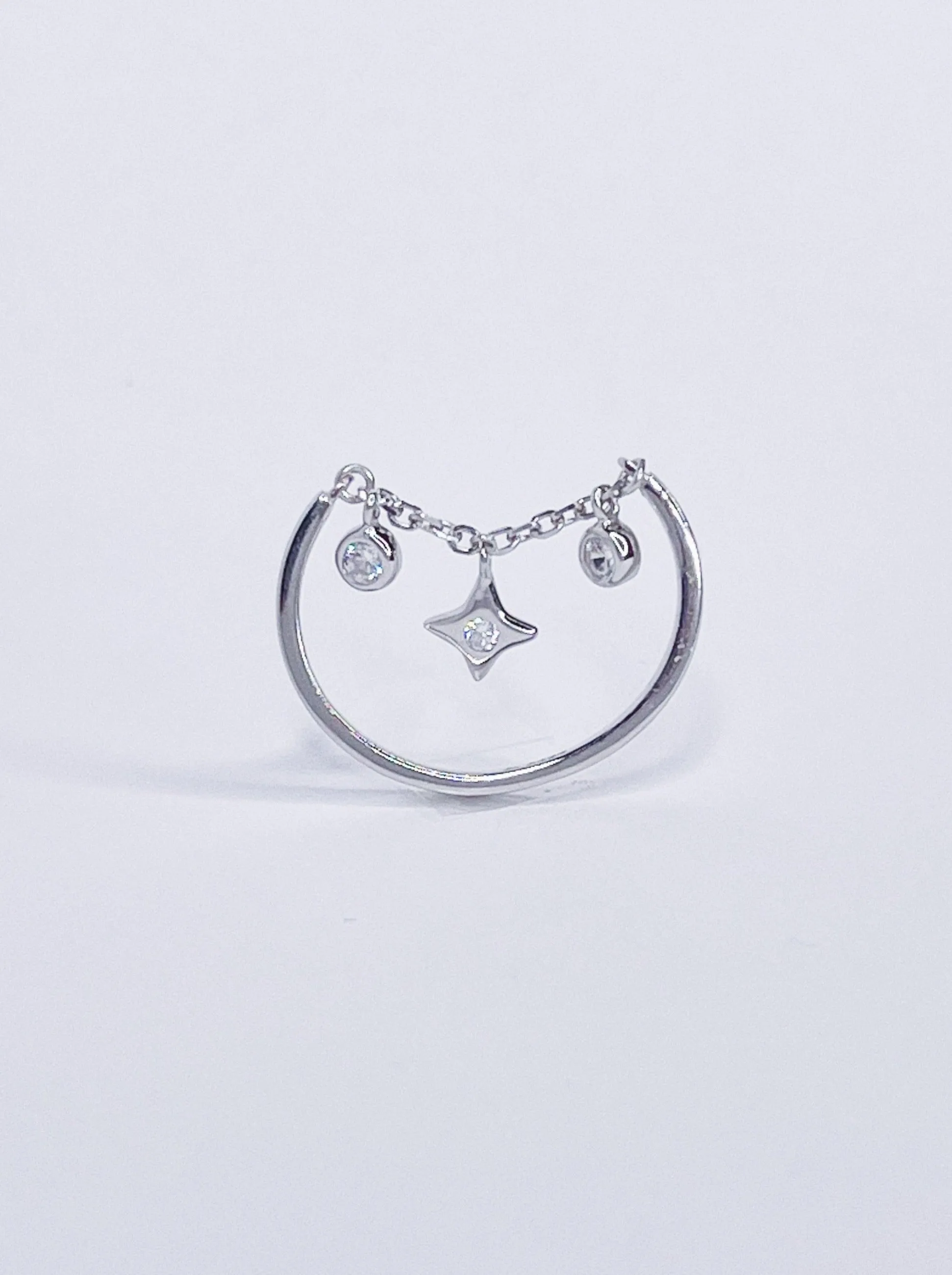 Glitter Chain Ring