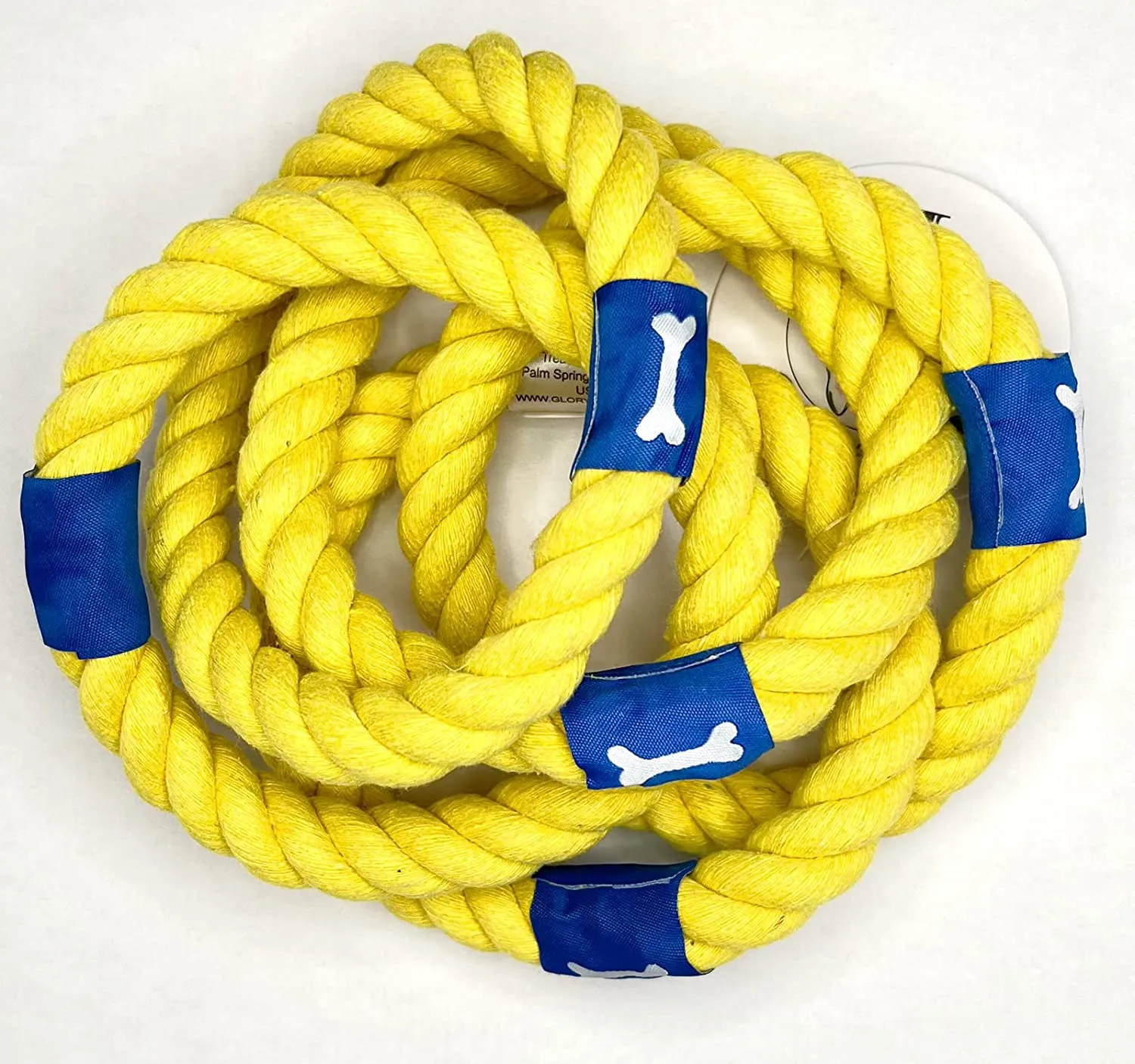 Glory To Dog Five Golden Rings Christmas Dog Rope Toy -- Premium Tug Toy for Dogs