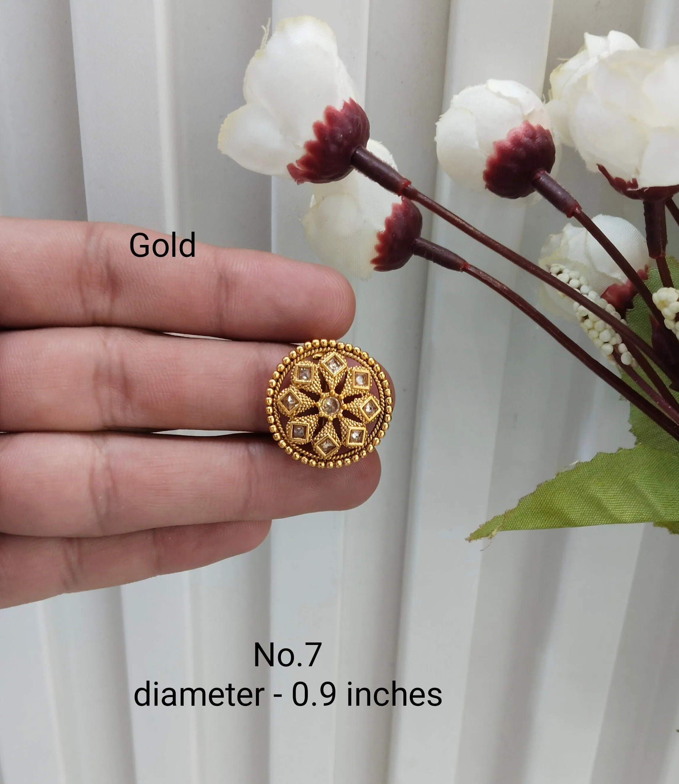 Gold Cocktail Indian Finger Rings