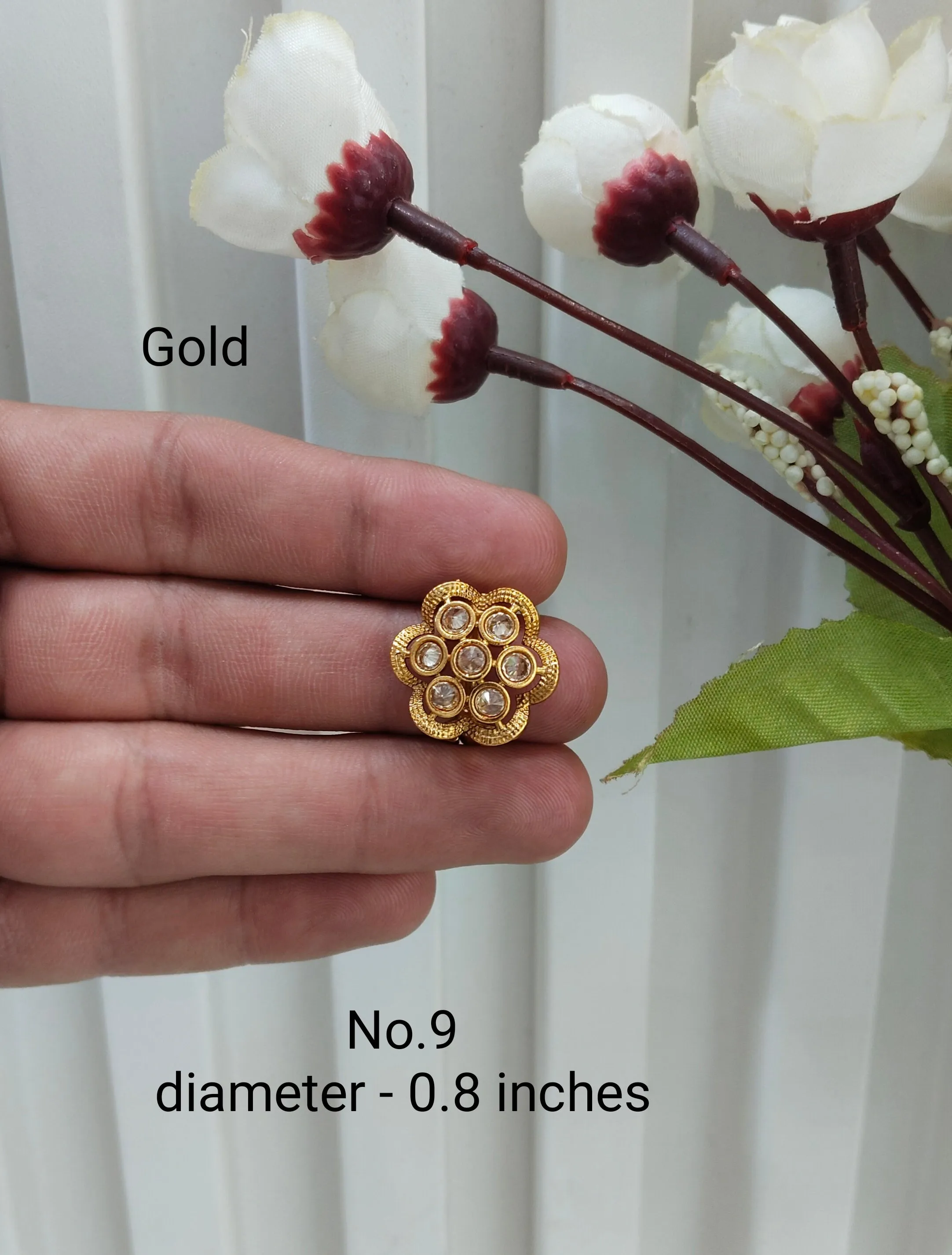 Gold Cocktail Indian Finger Rings