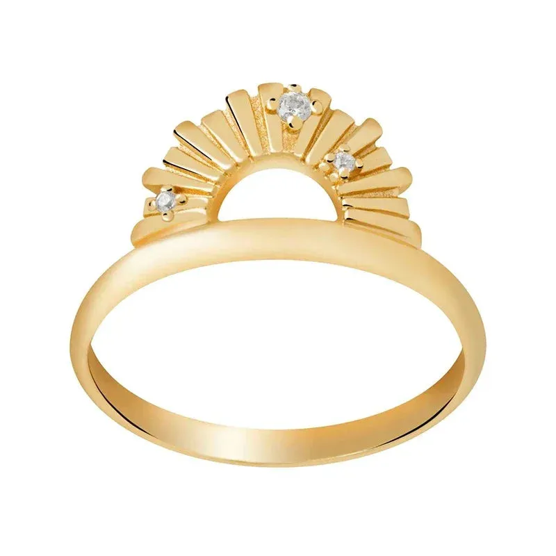 Gold Silver Multicolor Crystal Rings Turquoise Engagement Wedding Promise Ring Party Jewelry Gifts