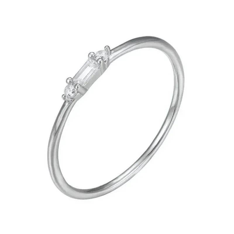 Gold Silver Multicolor Crystal Rings Turquoise Engagement Wedding Promise Ring Party Jewelry Gifts
