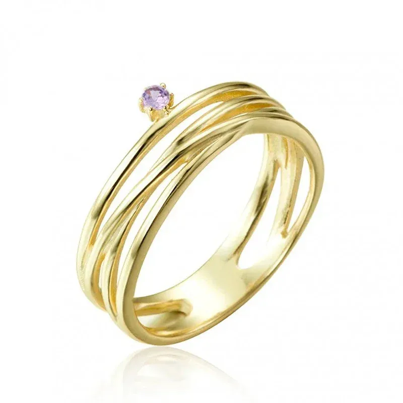 Gold Silver Multicolor Crystal Rings Turquoise Engagement Wedding Promise Ring Party Jewelry Gifts