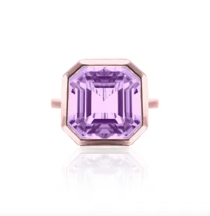 Gossip Gemstone Octagon Statement Ring