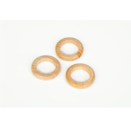 Grapat Wood Natural Rings - 3 pieces