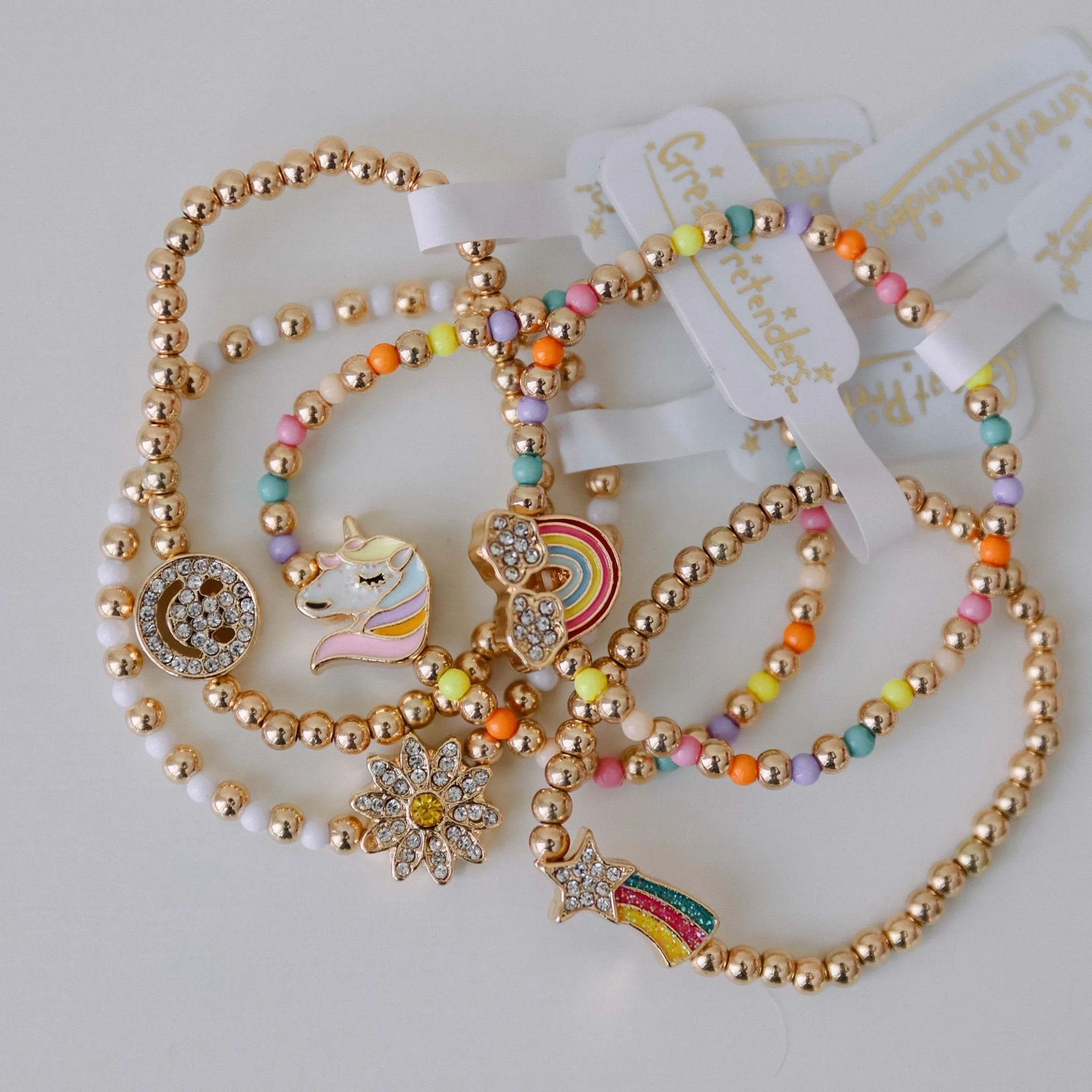 Great Pretenders Taylor's Bestie Bracelets w/Velvet Display, 24pcs Assorted