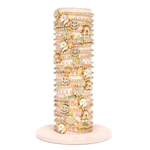 Great Pretenders Taylor's Bestie Bracelets w/Velvet Display, 24pcs Assorted