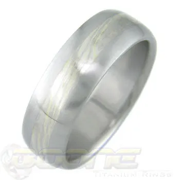 Green Gold and Silver Twist Mokume