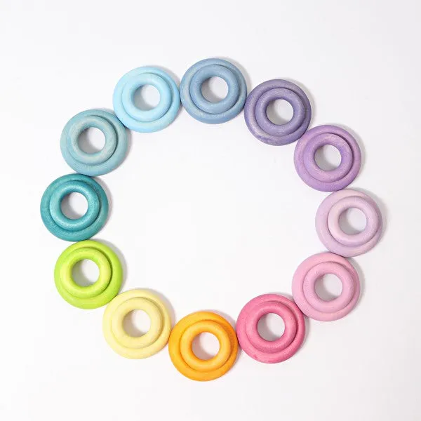 Grimm’s Building Rings Pastel 3yrs 