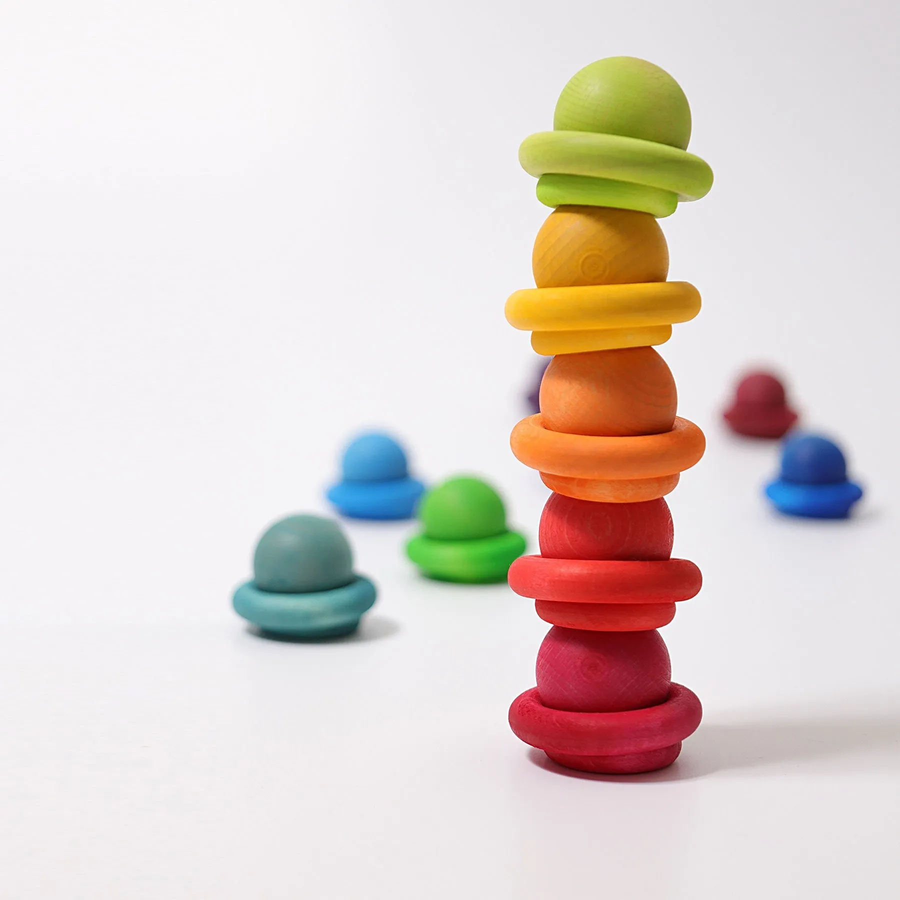 Grimm's Small Rainbow Balls - 12 pieces