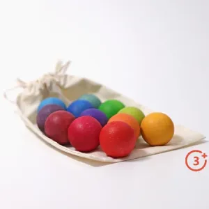 Grimm's Small Rainbow Balls - 12 pieces