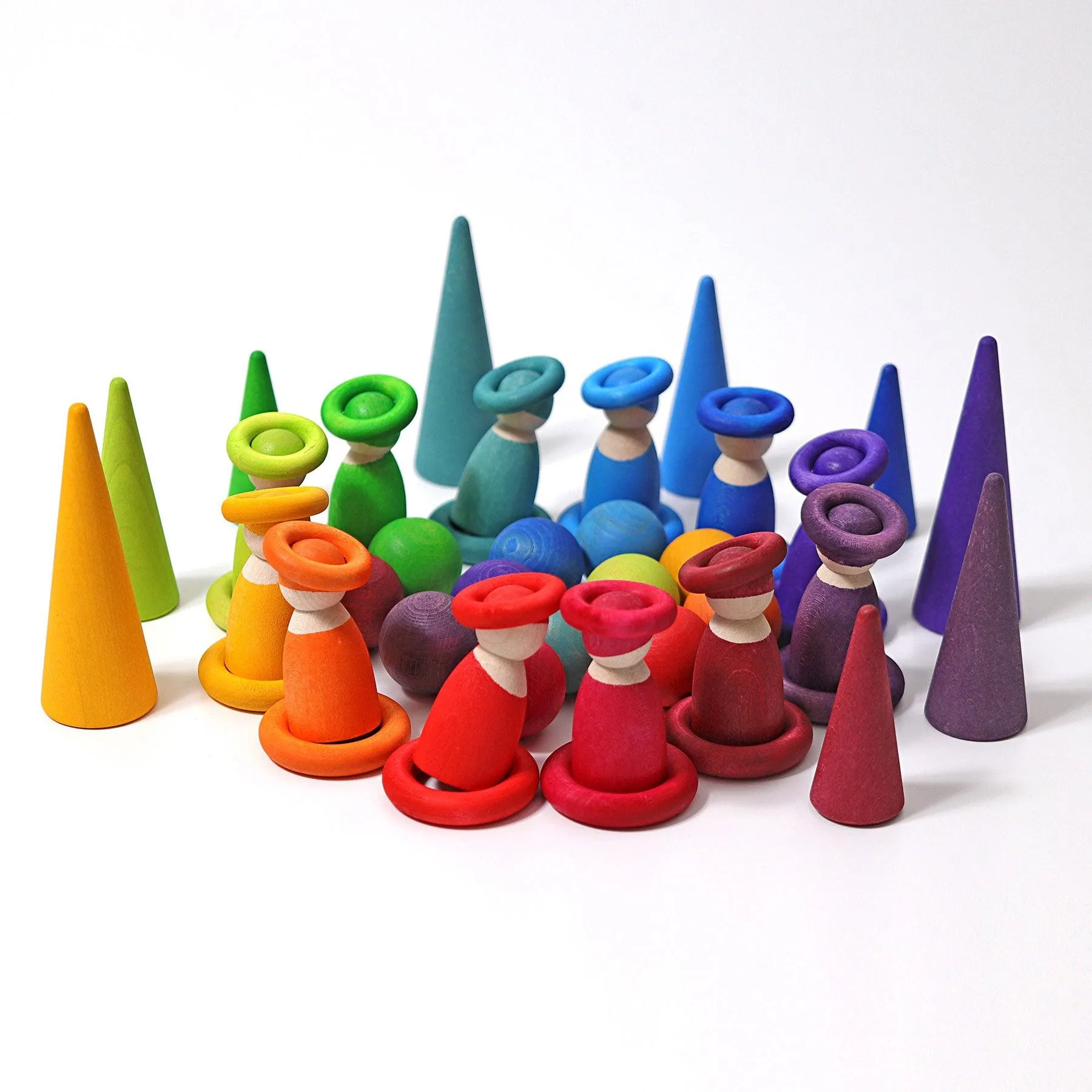 Grimm’s Small Rainbow Balls Set Marble Run Game of 12 Best Seller 3yrs 