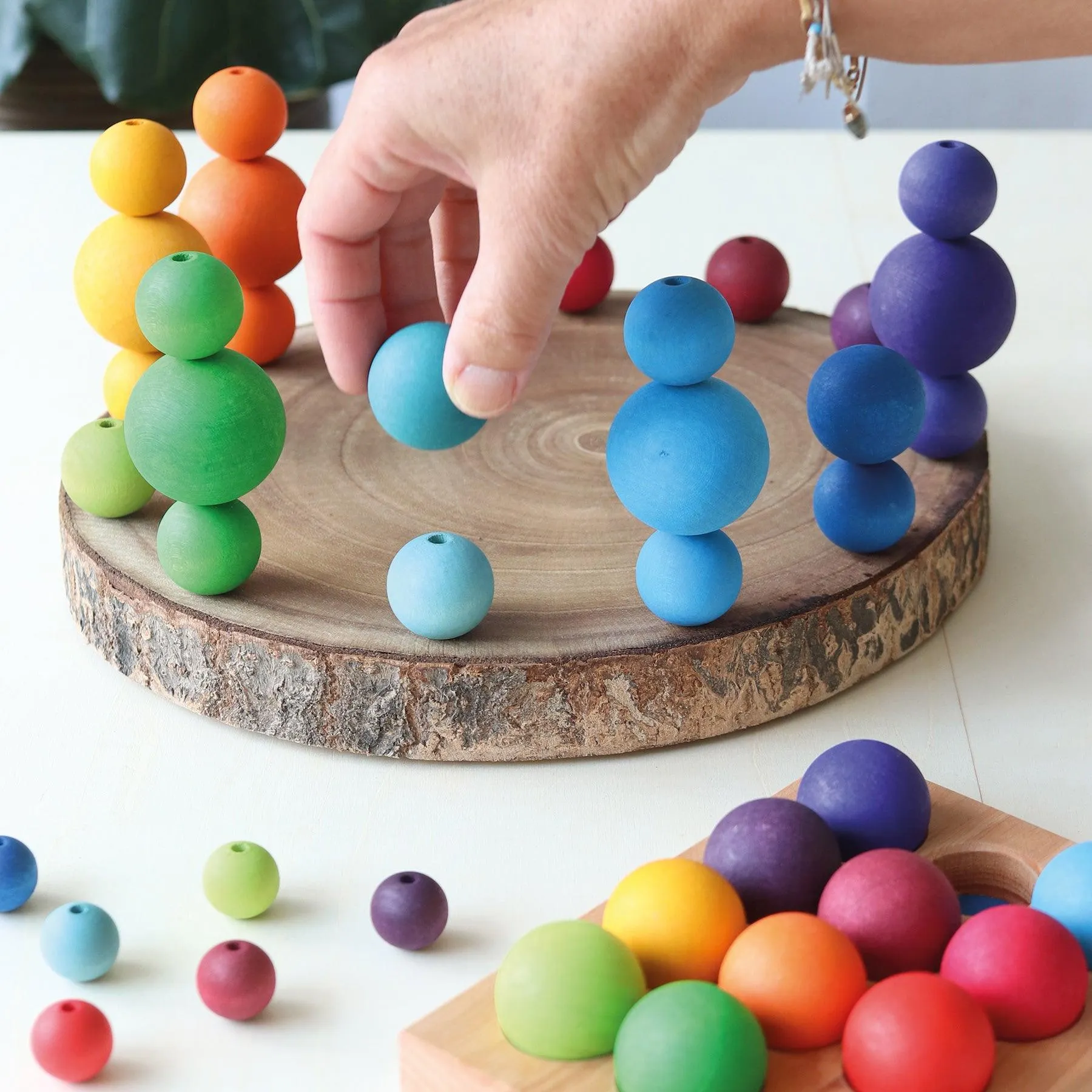 Grimm’s Small Rainbow Balls Set Marble Run Game of 12 Best Seller 3yrs 