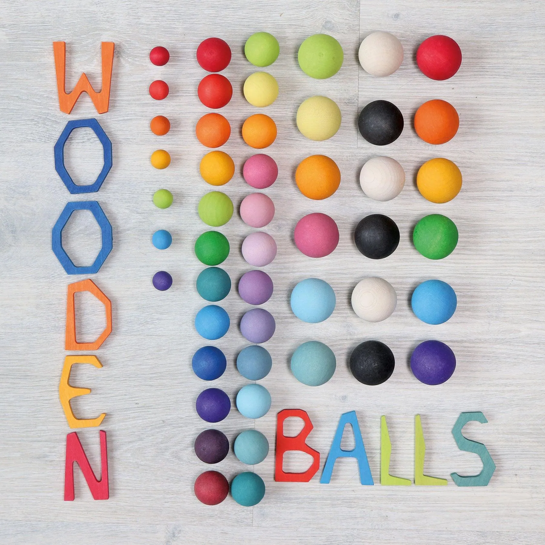 Grimm’s Small Rainbow Balls Set Marble Run Game of 12 Best Seller 3yrs 