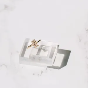 Herkimer Diamond Ring in Gold