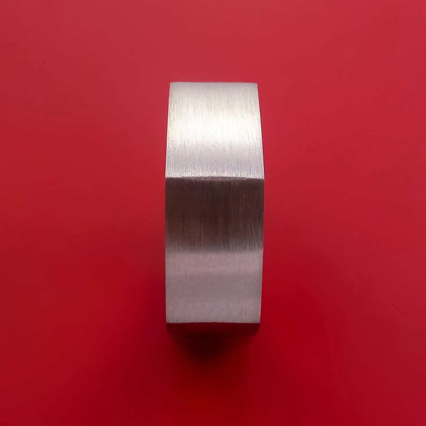 Hexagon Titanium Band Custom Made Ring