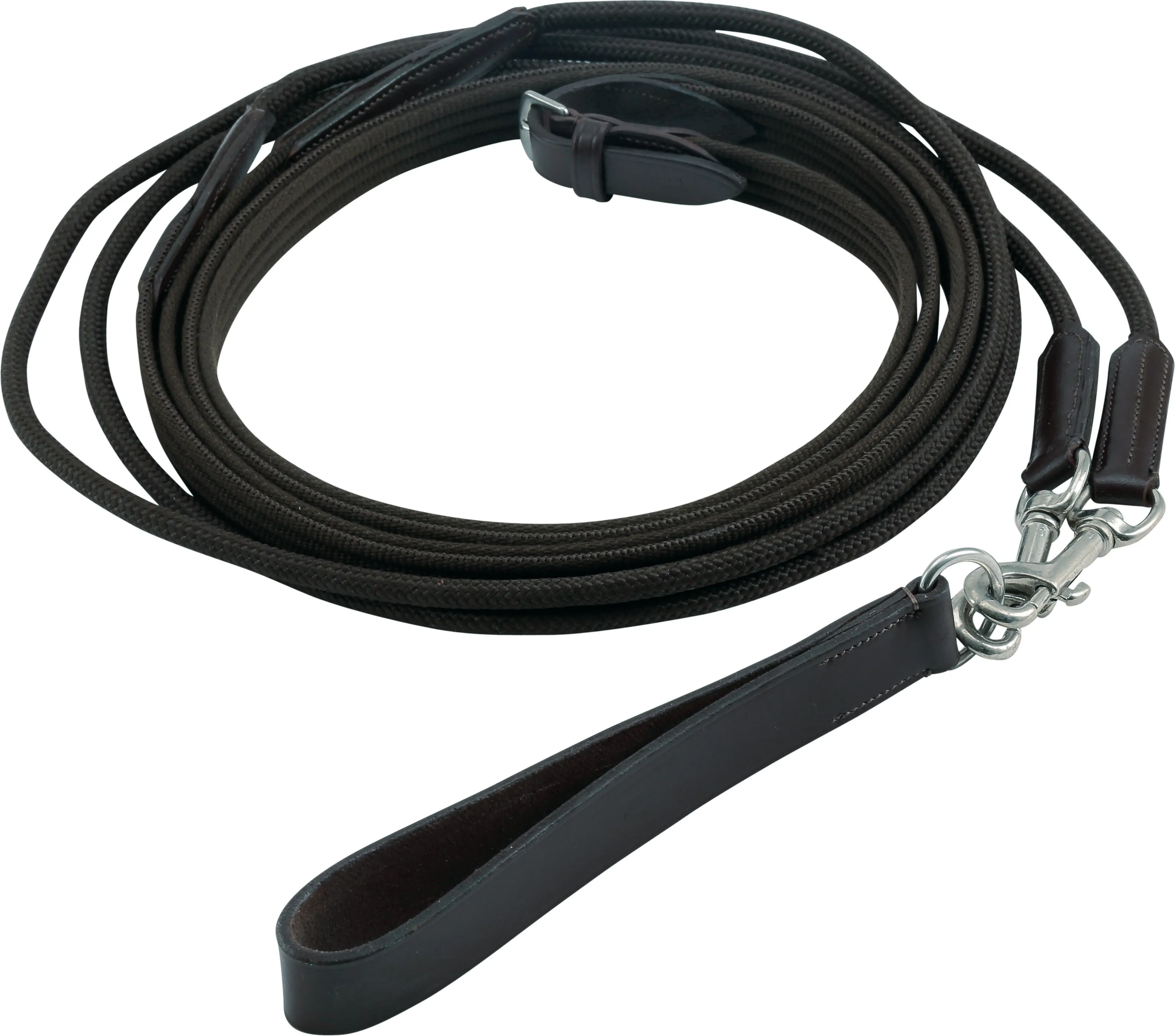 Horse Guard Leather & Rope Draw Reins