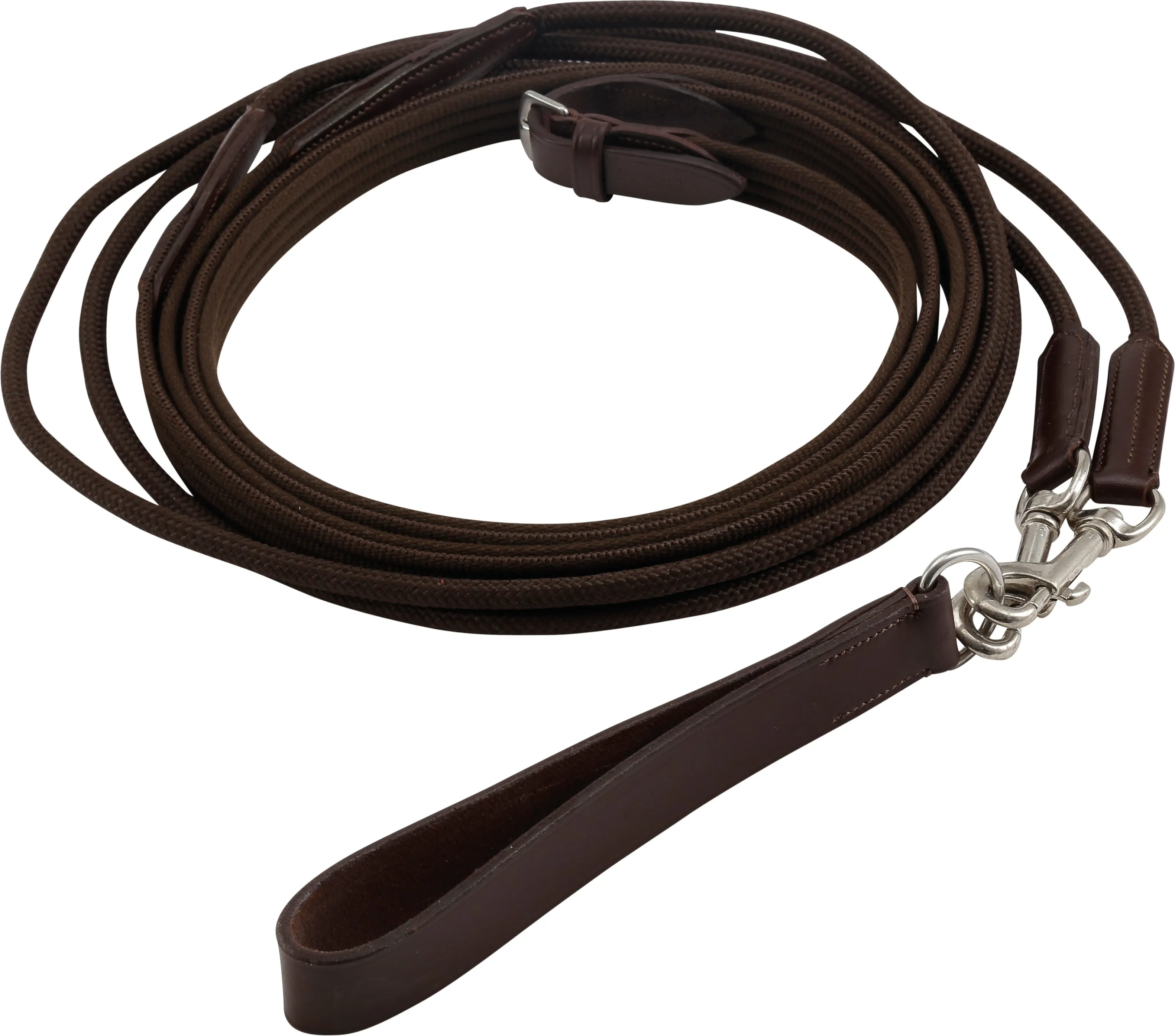 Horse Guard Leather & Rope Draw Reins