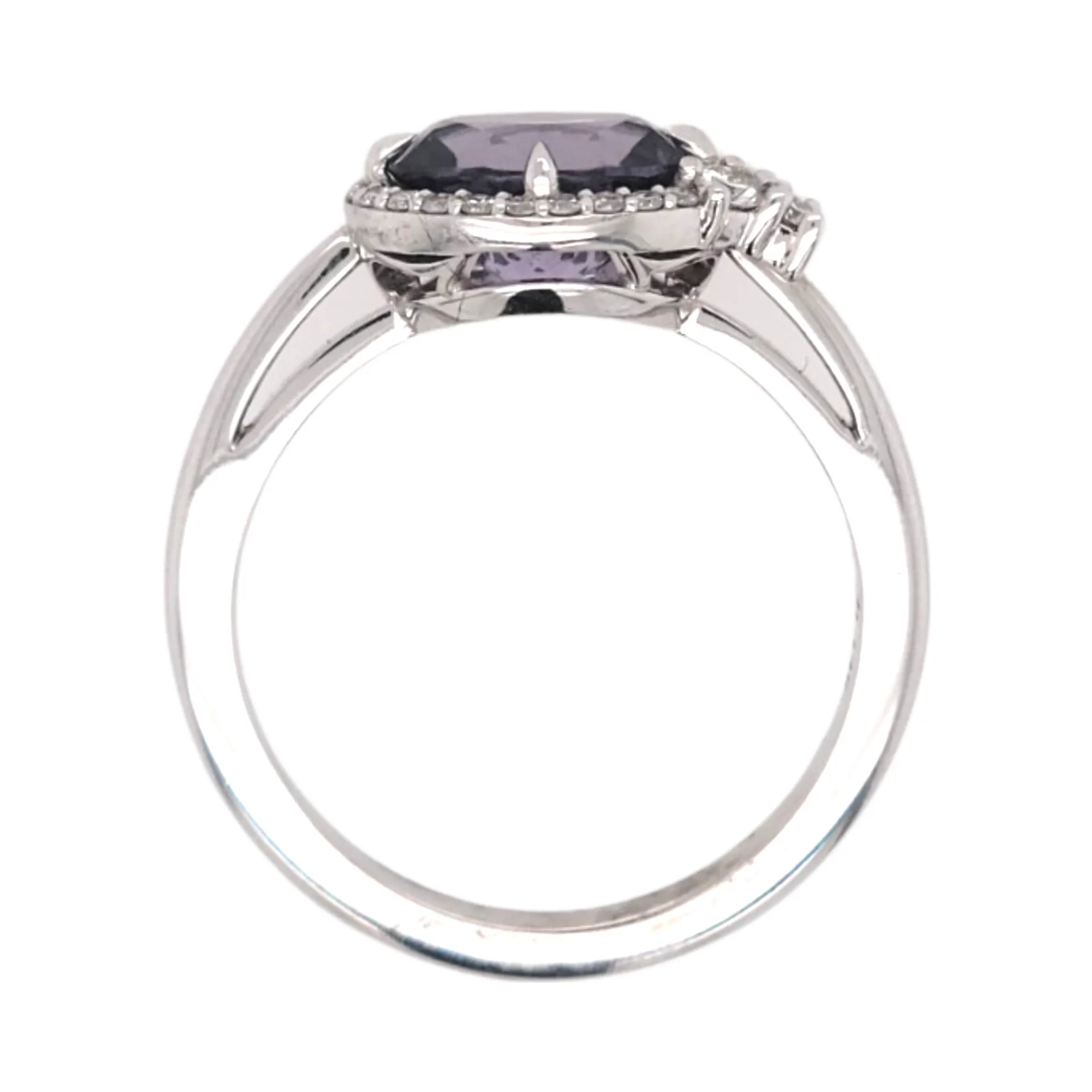 Hyacinth - Purple Spinel Engagement Ring