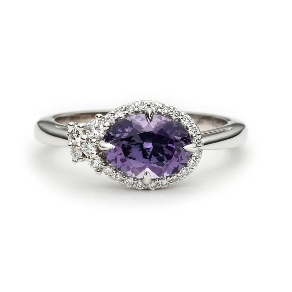 Hyacinth - Purple Spinel Engagement Ring
