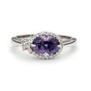 Hyacinth - Purple Spinel Engagement Ring