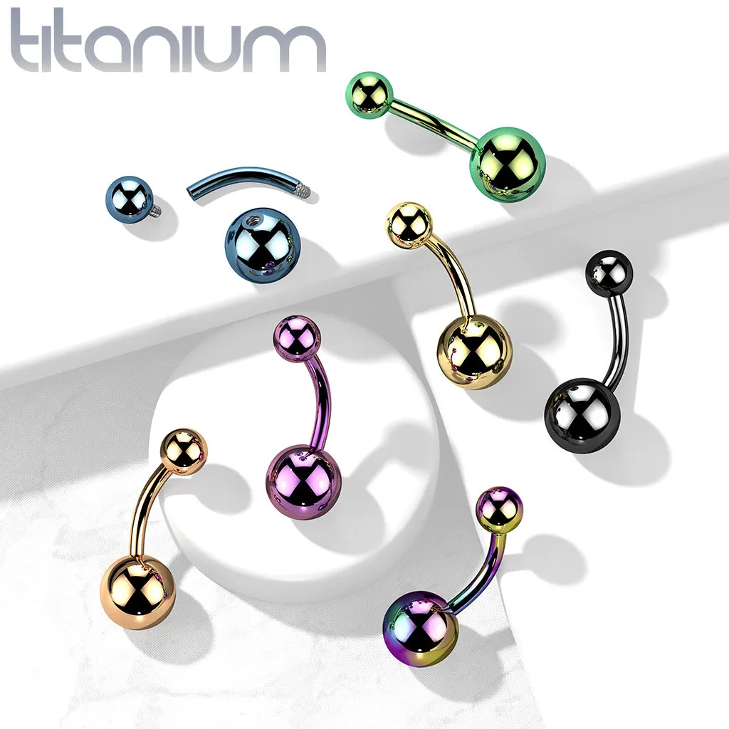 Implant TitaniumInternally Threaded Basic Belly Button Rings