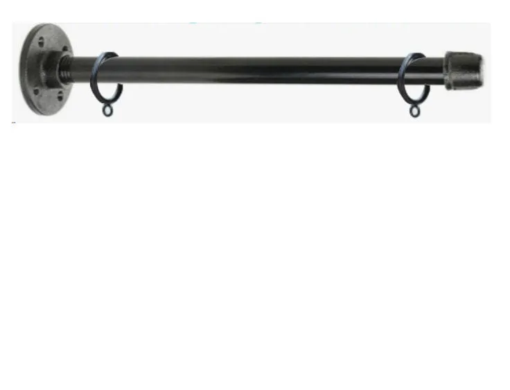 Industrial Pipe Bracket with Adjustable Rings for Custom Signage- 1/2" x 24"- BRACKET ONLY