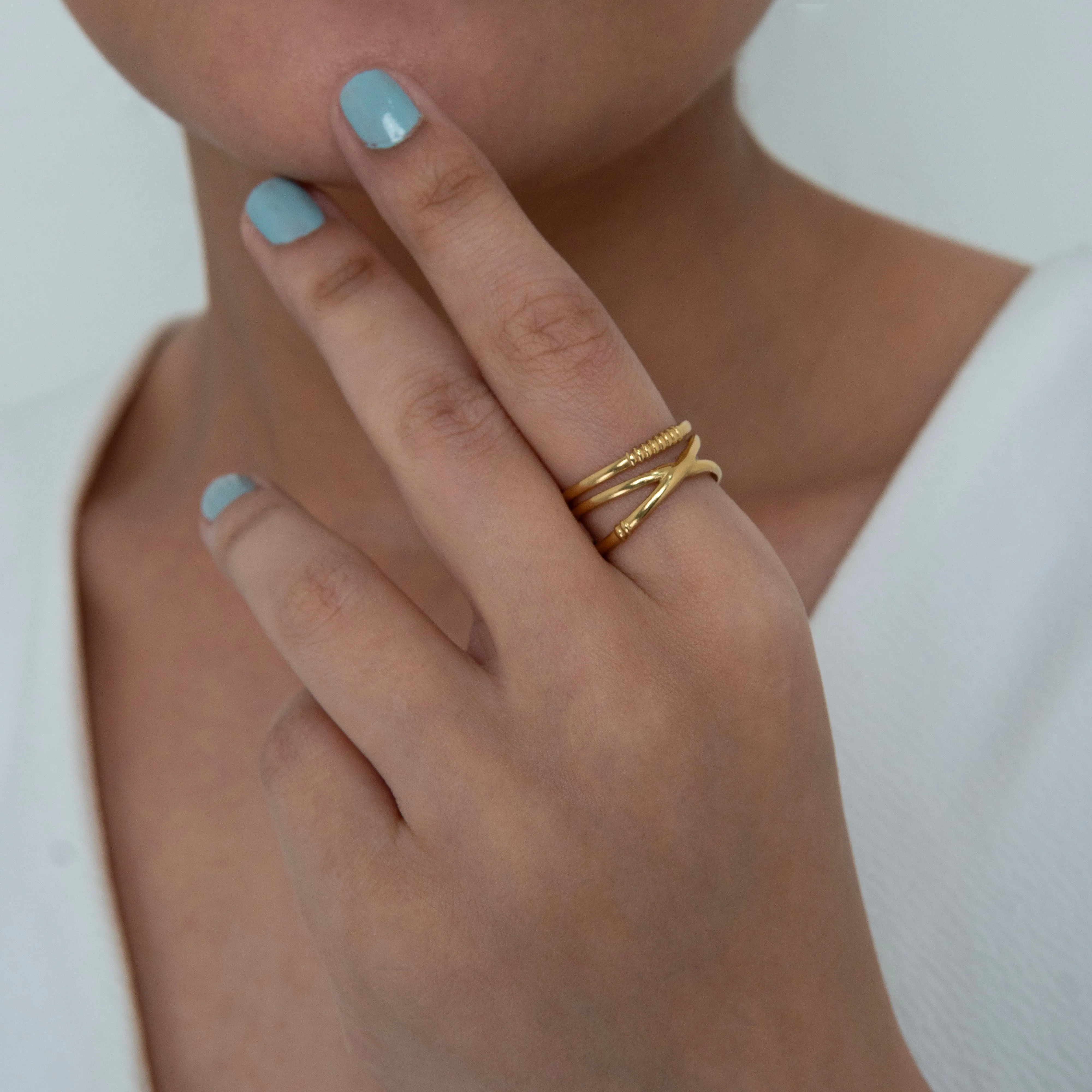Infinix Adjustable Ring Gold Plated
