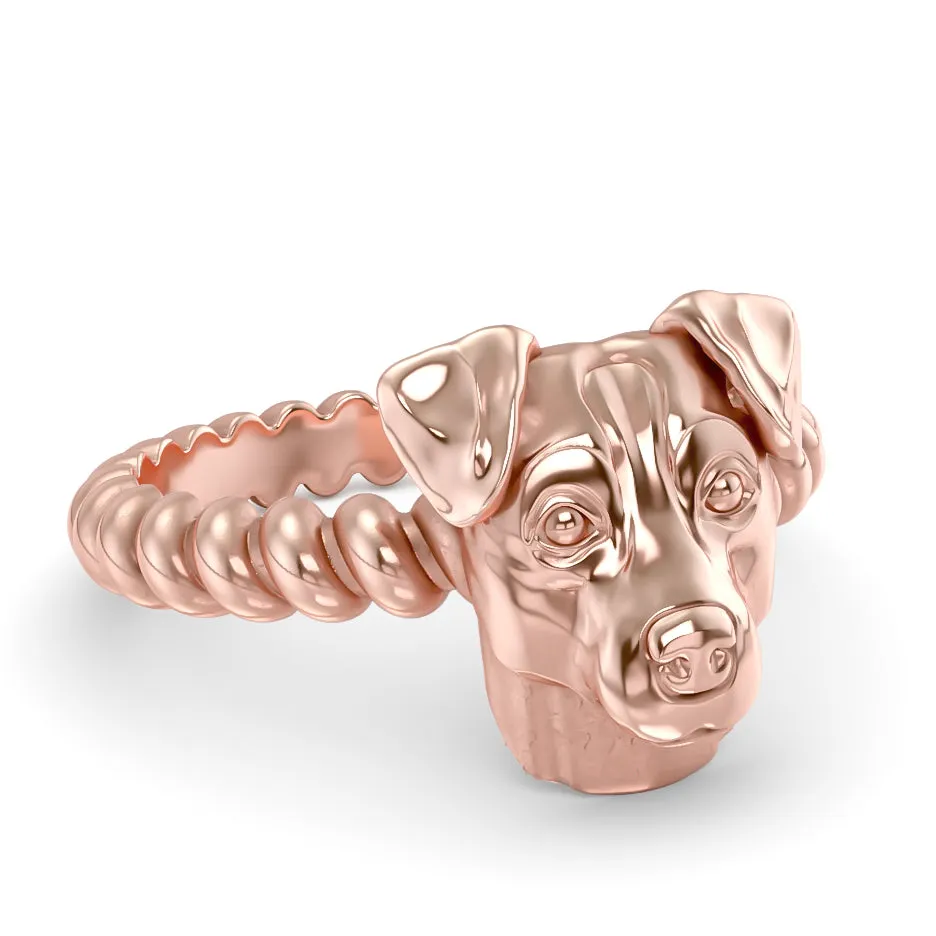 Jack Russell Terrier Breed Twisted Wire Rope Ring